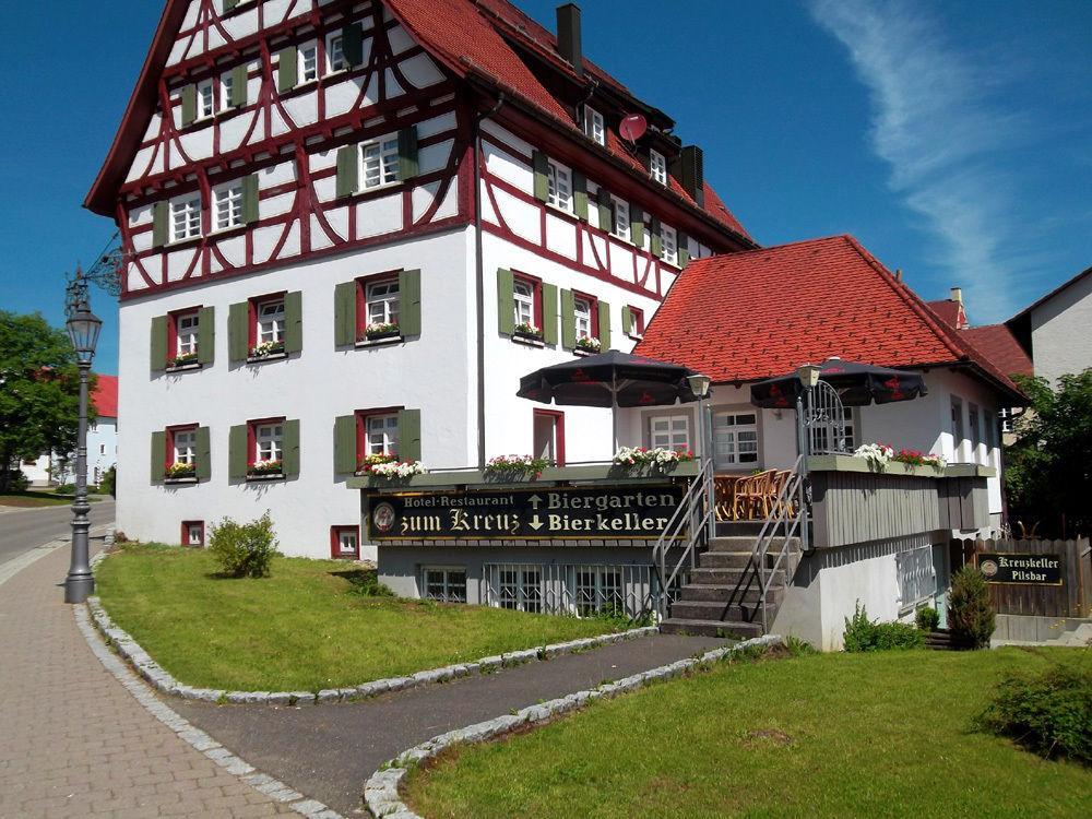 Gasthaus Hotel Zum Kreuz Stetten am Kalten Markt Exteriör bild